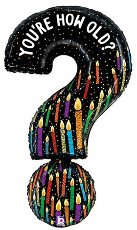 41" You're How Old Question Mark Foil Balloon