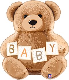 26" BABY TEDDY BEAR SHAPED FOIL BALLOON
