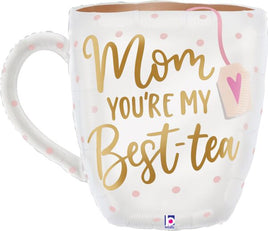 29" SATIN BEST TEA MOM MUG FOIL BALLOON
