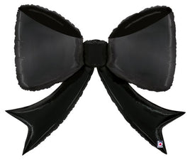 41" BLACK BOW FOIL BALLOON