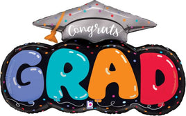 32" CONGRATS GRAD BALLOON LETTERS FOIL BALLOON