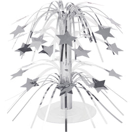 Silver Stars Mini Foil Cascade Centerpiece