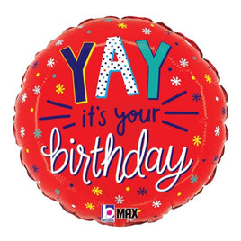18" YAY ITS YOUR Birthday FOIL BALLOON