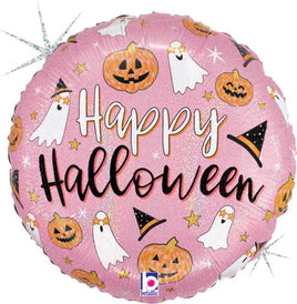 17" Halloween Disco Party Foil Balloon