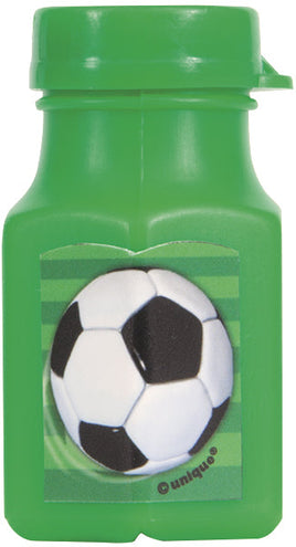 3D Soccer Mini Bubble Bottles  4ct