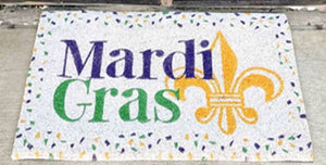 Mardi Gras Door Mat