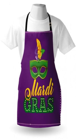 Purple Mardi Gras Apron