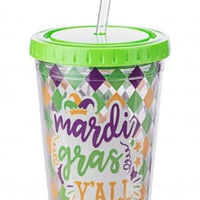 16 oz. Mardi Gras Insulated Cup 1 ct.