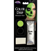 Melting Skull Color Drip Green