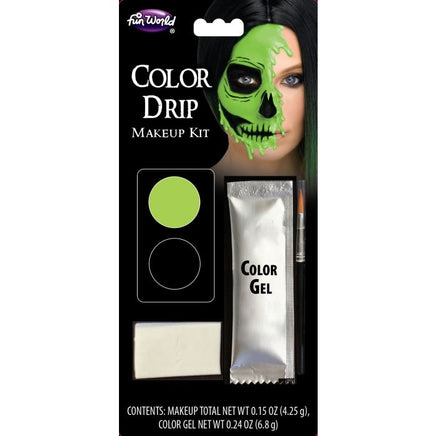 Melting Skull Color Drip Green