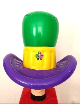 Gigantic Purple, Green, Gold Blow Up Hat