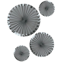 Hot Stamped Paper Fans 4 pcs.