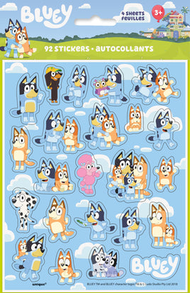 Bluey Sticker Sheet Favors  4ct