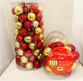 Shatterproof Christmas Ornaments 101 ct.