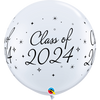 3ft. Class of 2024 Sparkle **(Inflated)*** Latex Balloon 1 ct.