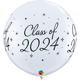 3ft. Class of 2024 Sparkle **(Inflated)*** Latex Balloon 1 ct.