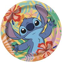 Disney Stitch Round 9" Dinner Plates  8ct