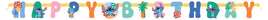 Disney Stitch Happy Birthday Jointed Banner