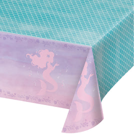 MERMAID SHINE PLASTIC TABLECOVER 1 CT.