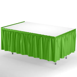 14'X 29" Lime Plastic Table Skirt 1 ct.