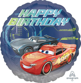 17" Cars 3 Happy Birthday Foil Balloon