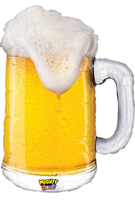 34" Mighty Beer Shaped Foil Balloon