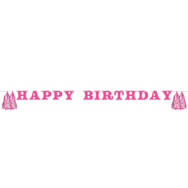 Boots and Bows Banner w/Tassels 1 ct.