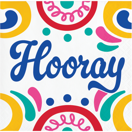 Birthday Swirls Beverage Napkins 16 ct.