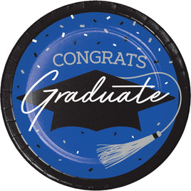 Cobalt School Spirit 7 in. Paper Plates 18 ct.