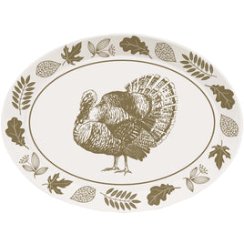 Fall Oval Tray 10" X 14"