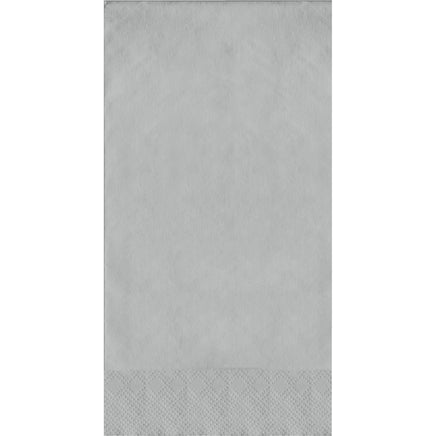 Shimmering Silver  2 Ply. Guest Napkins 50 ct.