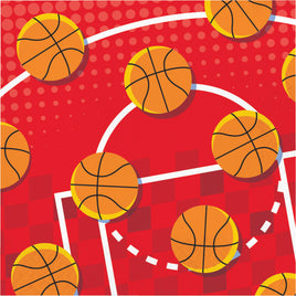 BASKETBALL SPORT SPIRIT 2 PLY LUNCH NAPKINS 16 CT