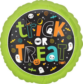17" Trick or Treat Foil Balloon