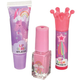 3pc. Lip Gloss/ Nail Set