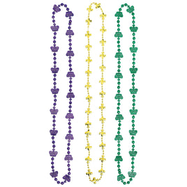42" Mardi Gras Mixed Up Necklace Set 3 ct.