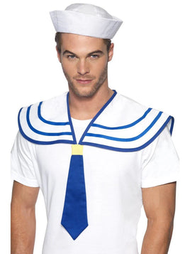 White Sailor Neck Tie