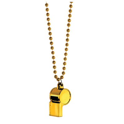 Yellow Whistle On Chain Necklace