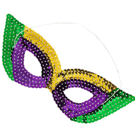 Multicolor Sequin Mardi Gras Mask