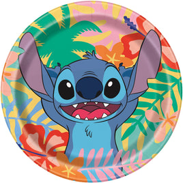 Disney Stitch Round 7" Dessert Plates  8ct