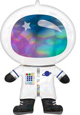 30" Iridescent Astronaut Holographic
