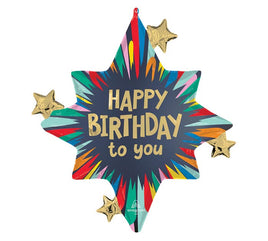 29" Satin Birthday Blast Jumbo Foil Balloon