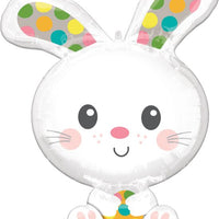 40" Spotted Bunny Foil Balloon