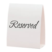 Reserved Table Cards