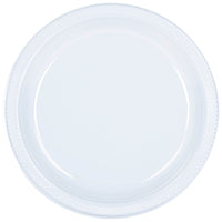 9" Round Plastic Plates 20 ct. - Clear