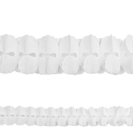 White Paper Garland 12 ft.