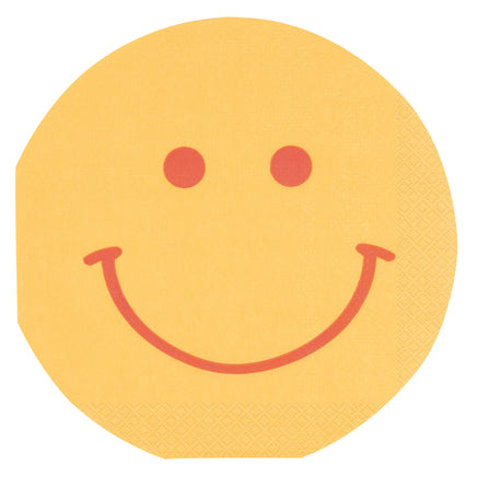 Rainbow Roller Skate Smiling Round Beverage Napkins  16 ct.