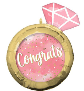 27" CONGRATS RING FOIL BALLOON