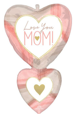 31"  COLLAGE MOM HEARTS SHAPE JUMBO FOIL BALLOON