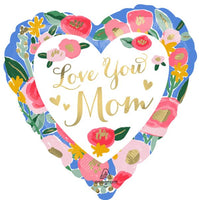 Happy Mother's Day Painted Prints Flowers Heart Bundle