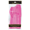 Bright Pink Assorted Plastic Cutlery 24 ct.